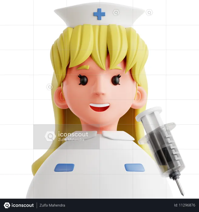 Female Nurse  3D Icon