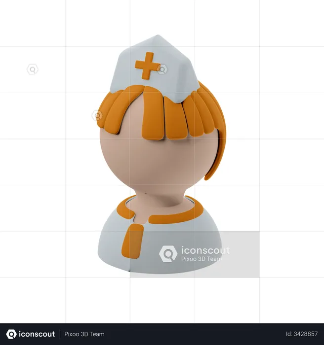Female Nurse  3D Illustration