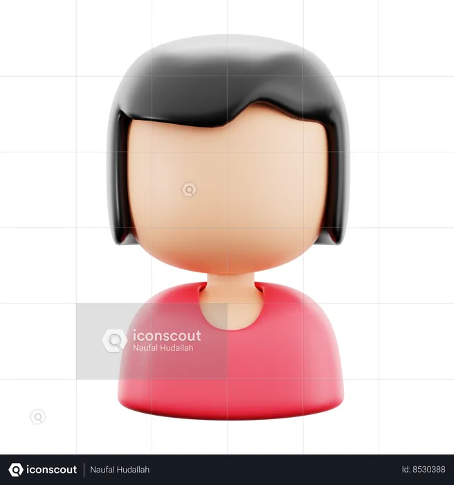 Female Patient  3D Icon