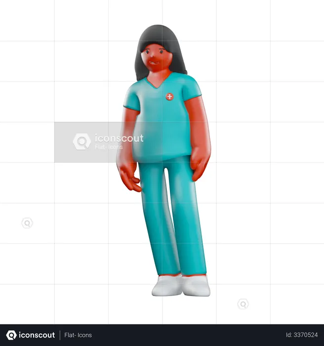 Female Patient  3D Illustration