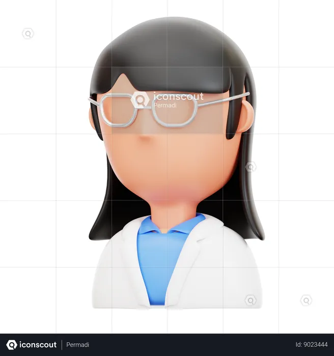 Female professor  3D Icon