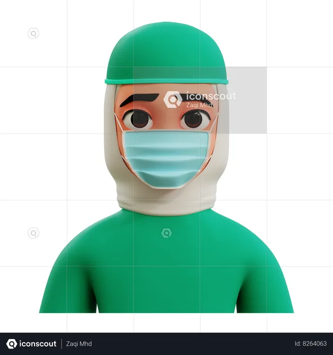 Female Surgeon  3D Icon