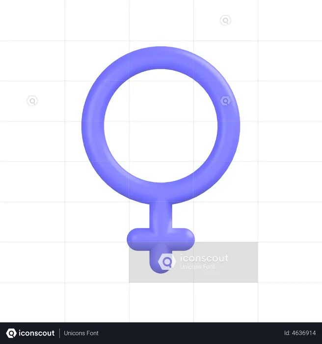 Female Symbol  3D Icon