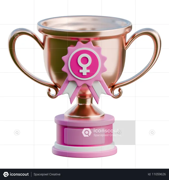 Female Trophy  3D Icon