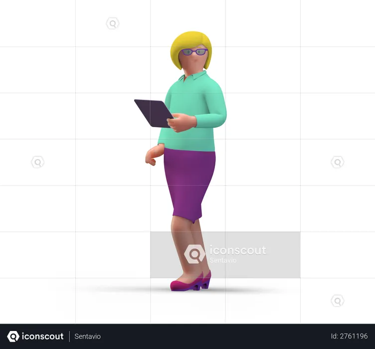 Femme  3D Illustration