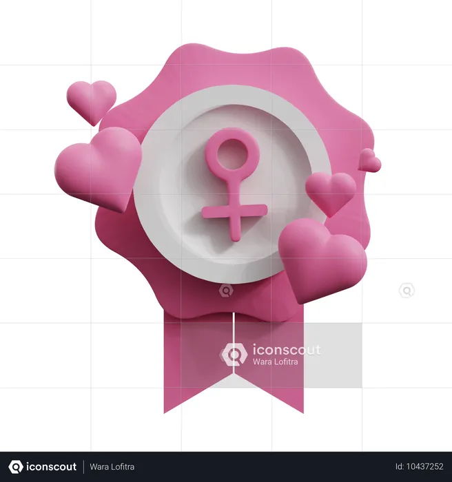 Insigne de femme  3D Icon