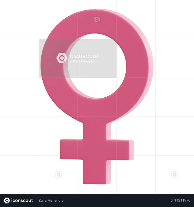 Symbole de femme  3D Icon