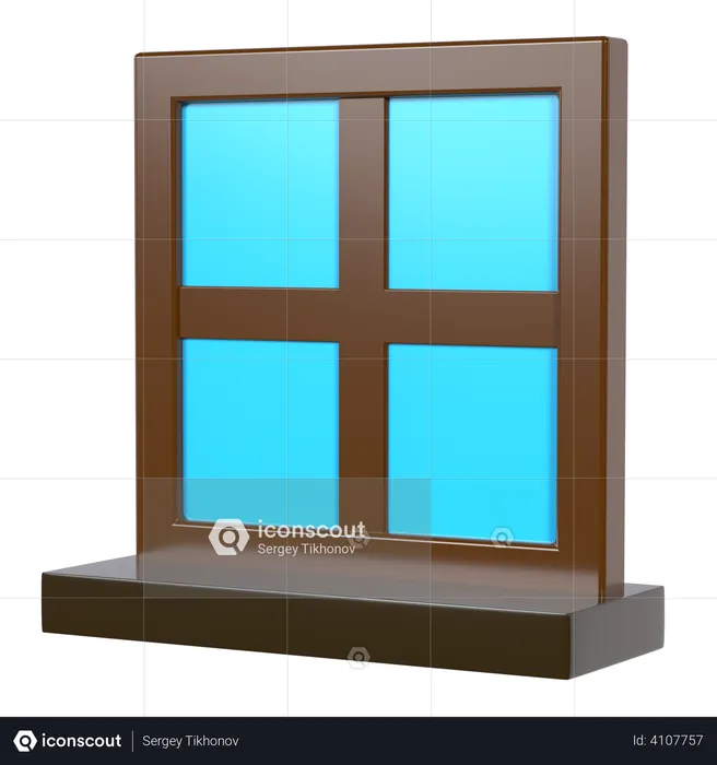 Fenster  3D Illustration