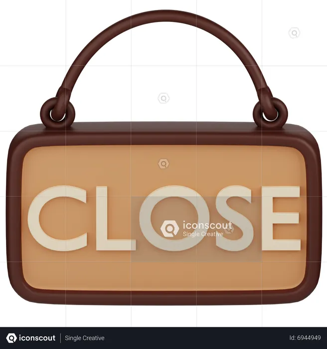 Fermer la boutique  3D Icon