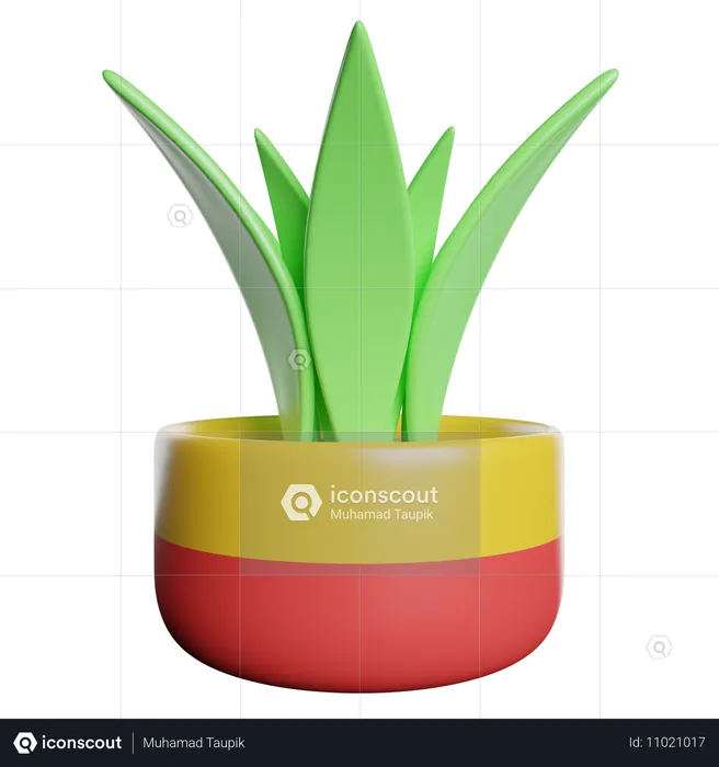 Fern Pot  3D Icon