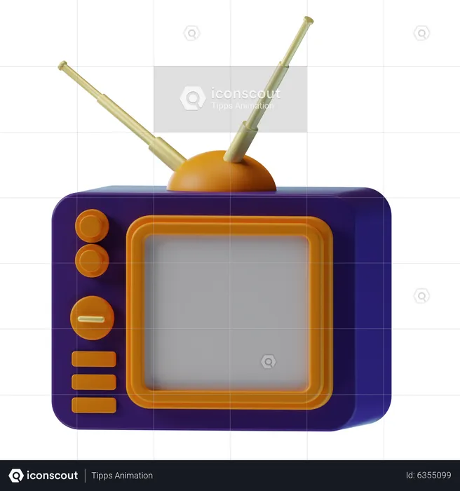Fernseher  3D Icon