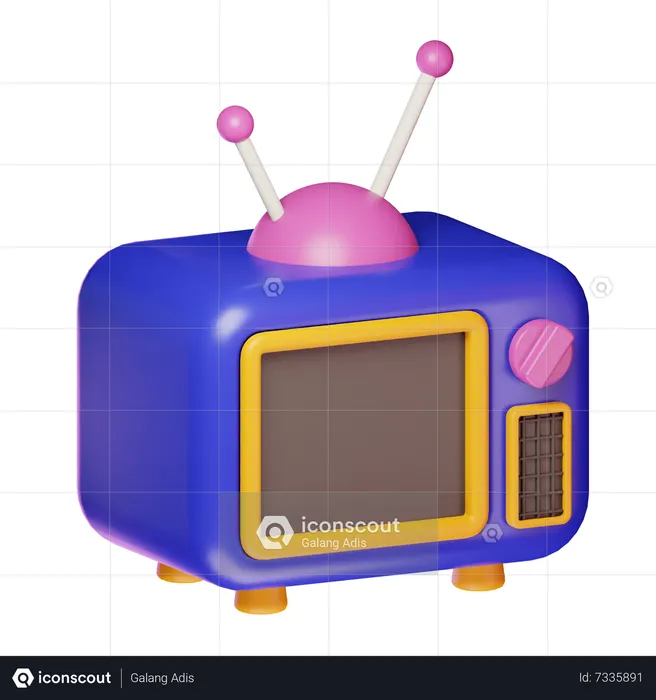 Fernseher  3D Icon