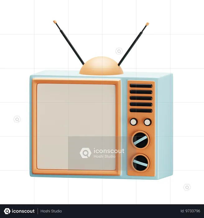 Fernseher  3D Icon