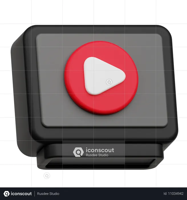 Fernsehvideo  3D Icon