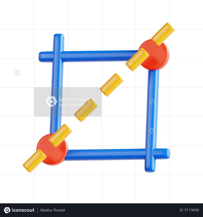 Ferramenta de corte  3D Icon