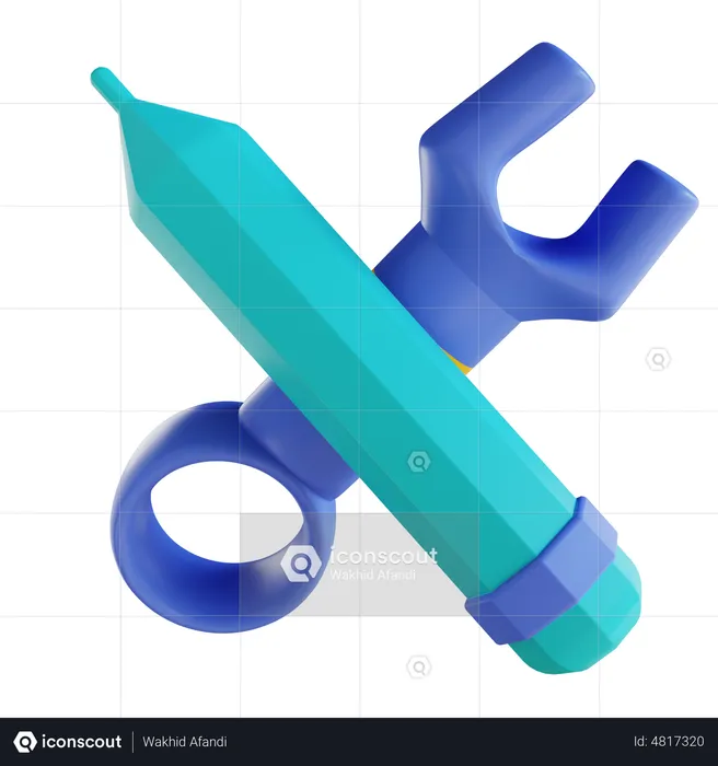 Ferramenta de engenharia  3D Icon