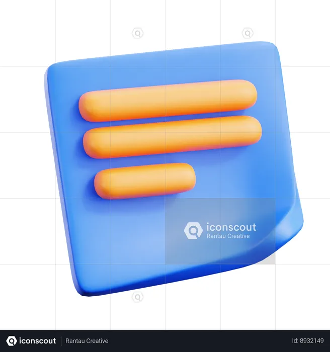 Ferramenta de nota  3D Icon