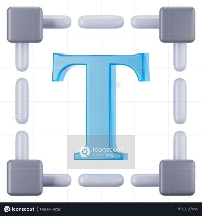 Ferramenta de texto  3D Icon