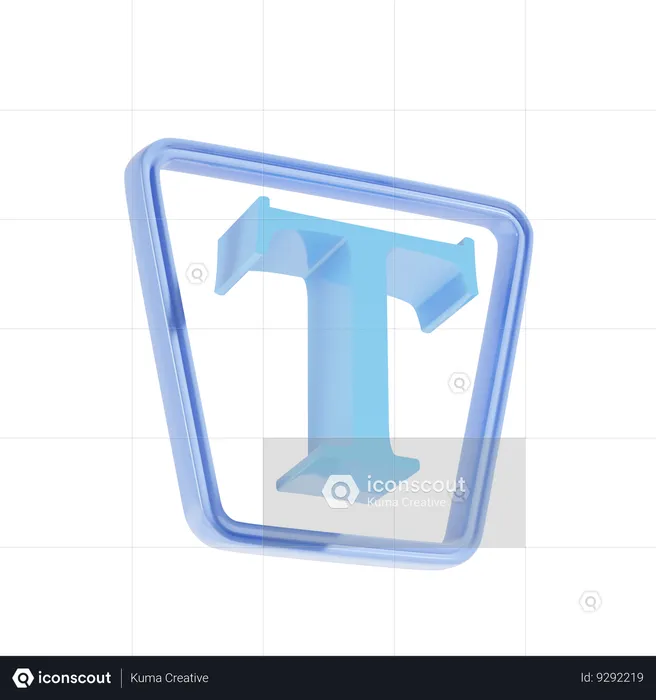 Ferramenta de tipo de área  3D Icon