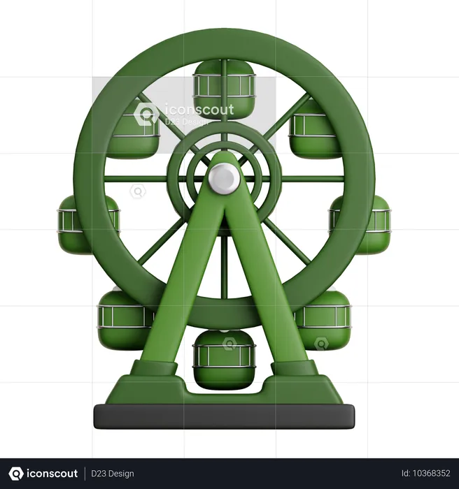 Ferris Wheel  3D Icon