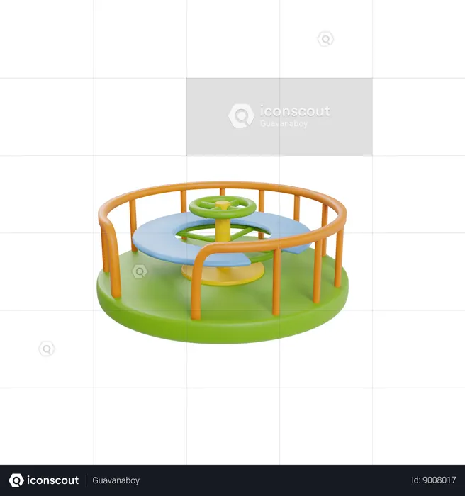 Ferris Wheel  3D Icon
