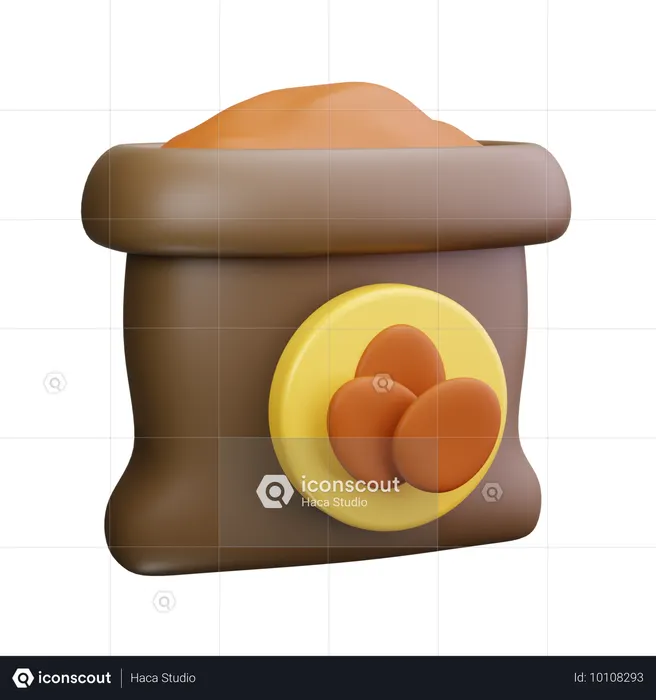 Fertilizer Bag  3D Icon