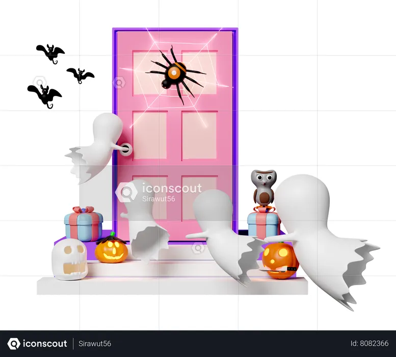 Festa de Halloween  3D Icon