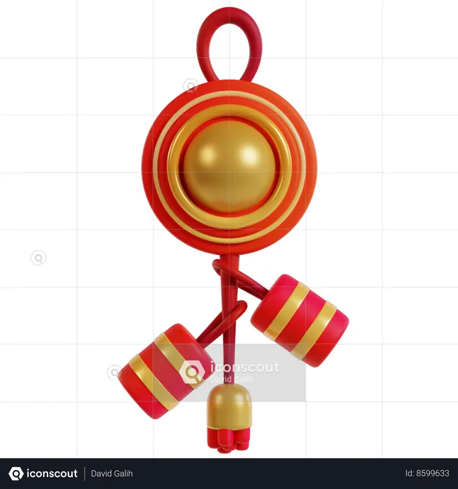Festive Firework Chinese New Year  3D Icon