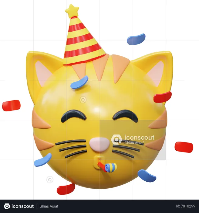 Faire la fête Emoji 3D Icon