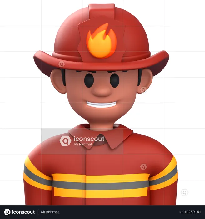 Feuerwehrmann  3D Icon