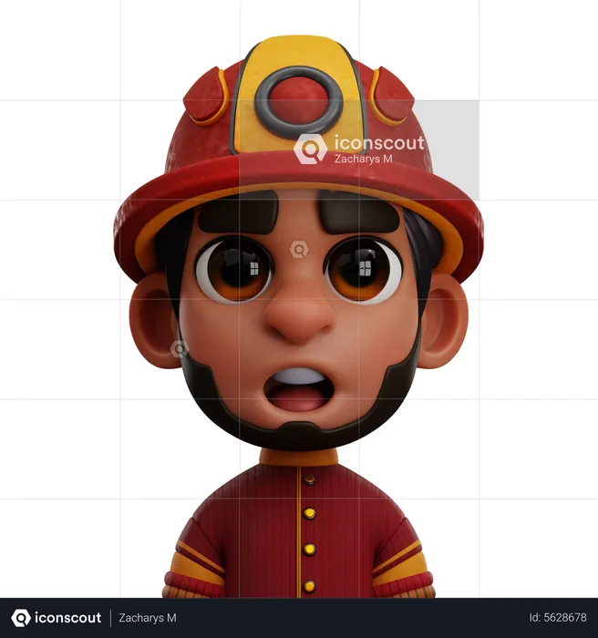 Feuerwehrmann  3D Icon