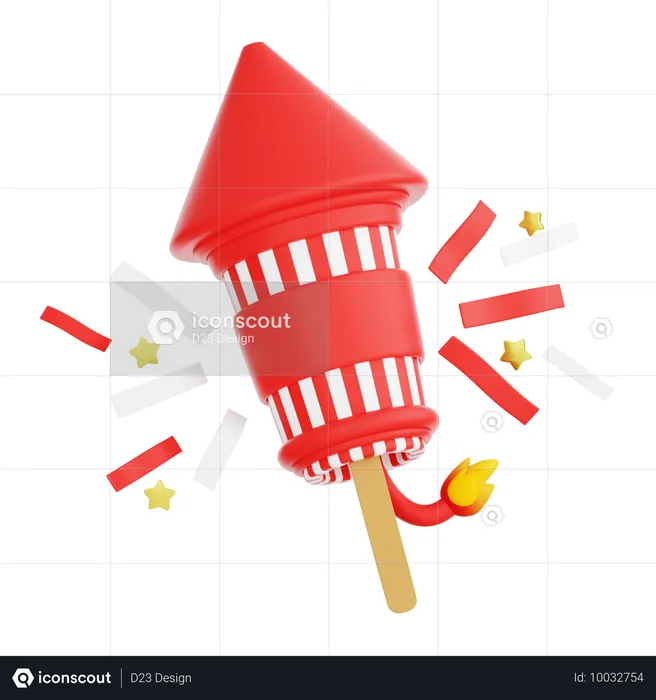 Feuerwerk  3D Icon