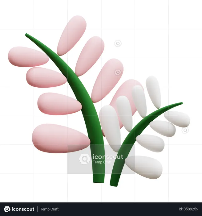 Feuille  3D Icon