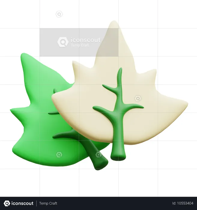 Feuille de CHENE  3D Icon