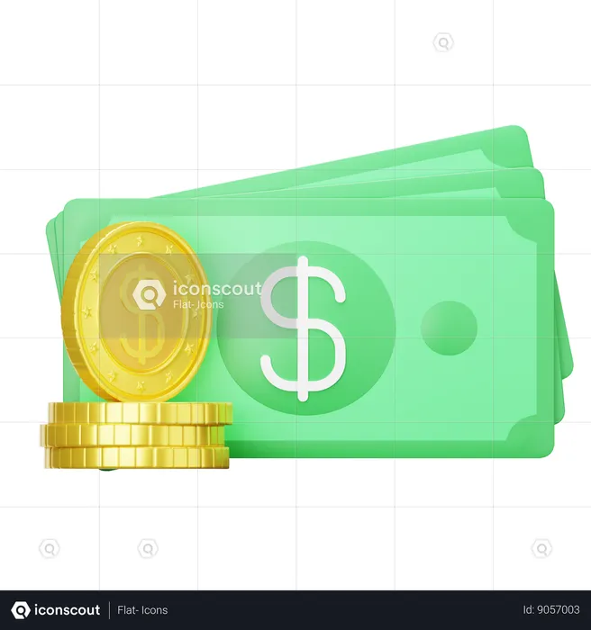 Fiat Currency  3D Icon
