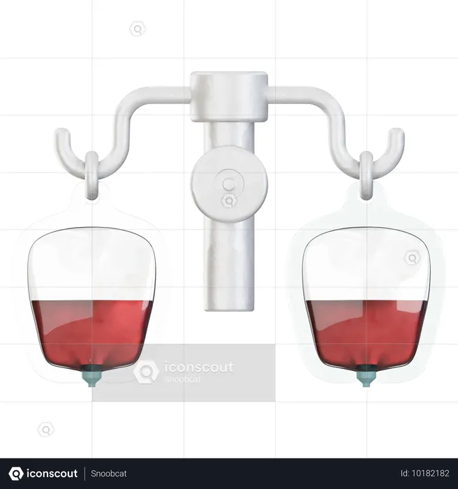Ficar de pé pingar sangue  3D Icon