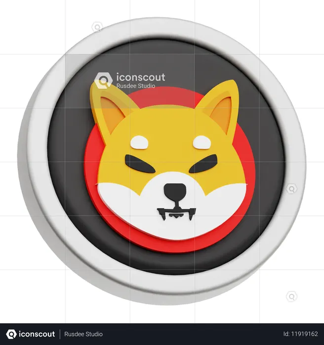 Ficha de shiba inu  3D Icon