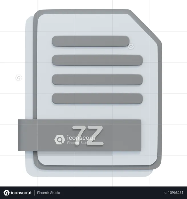 Fichier 7z  3D Icon