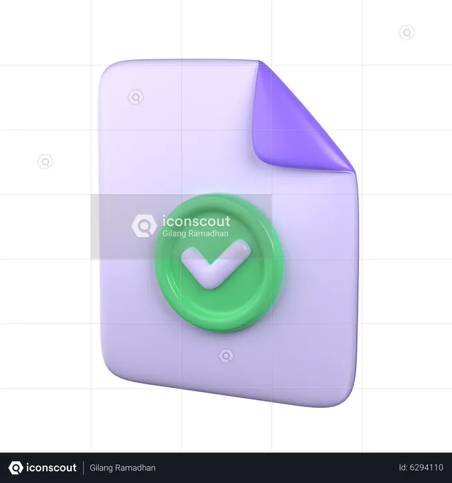 Dossier approuvé  3D Icon