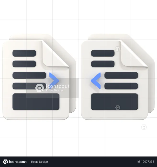 Fichier avec signe de fusion  3D Icon