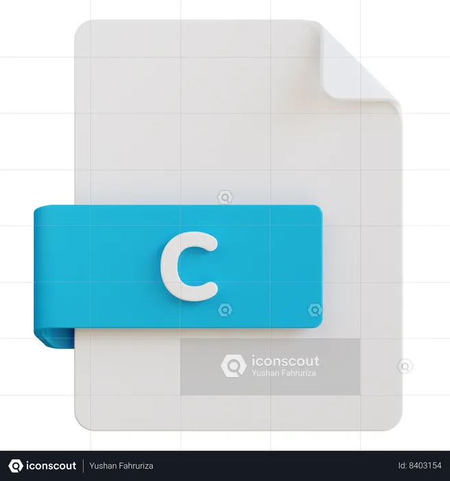Fichier c  3D Icon
