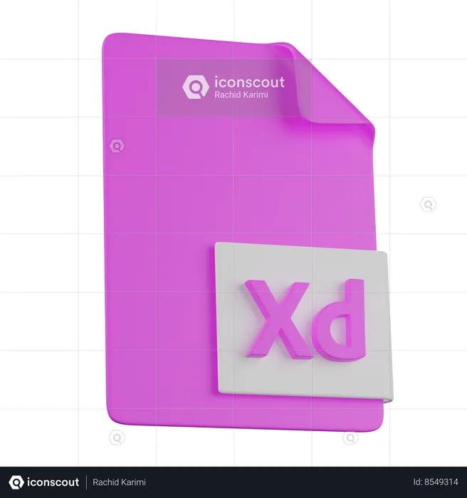 Fichier de conception d’expérience Adobe  3D Icon