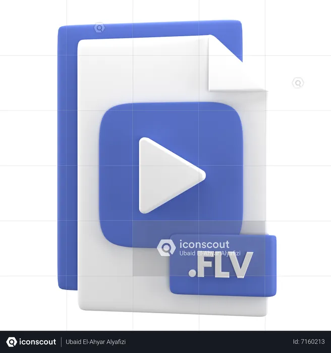 Fichier flv  3D Icon