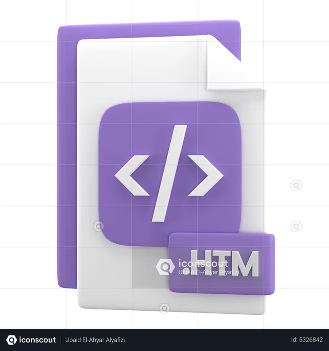 Fichier htm  3D Icon