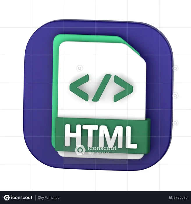 Fichier HTML  3D Icon