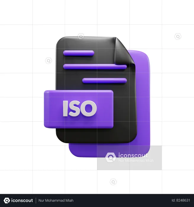 Fichier iso  3D Icon