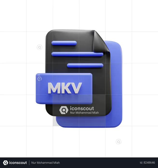 Fichier mkv  3D Icon