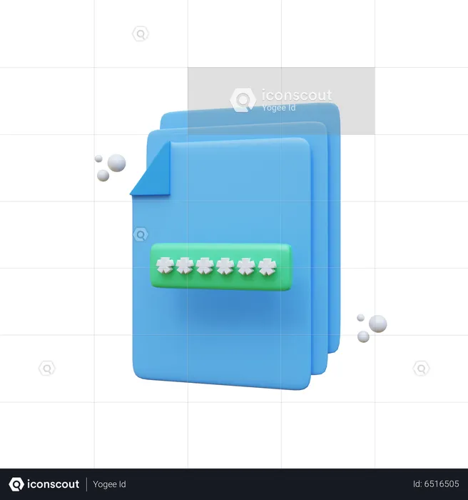 Fichier de mot de passe  3D Icon