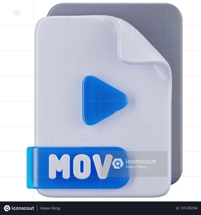 Fichier mov  3D Icon