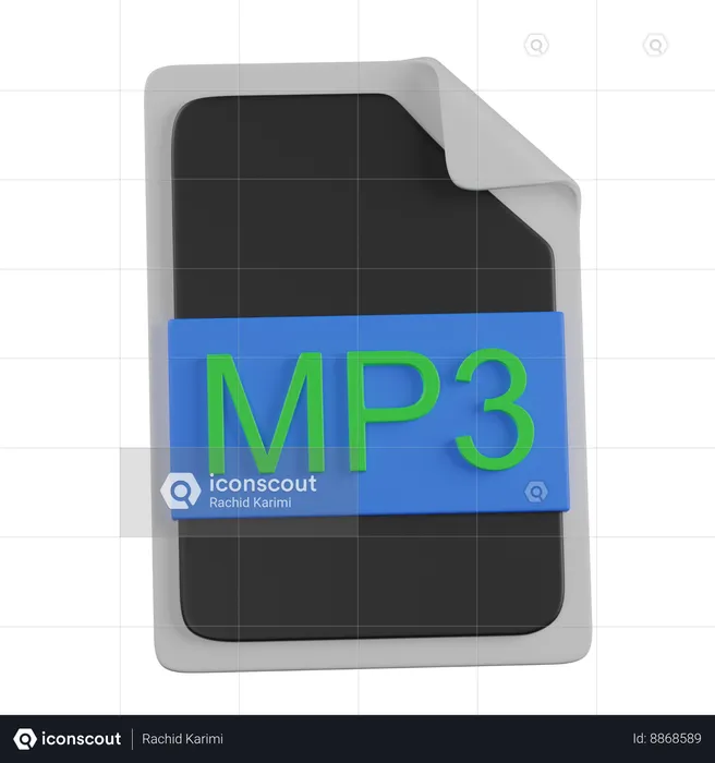 Fichier mp3  3D Icon